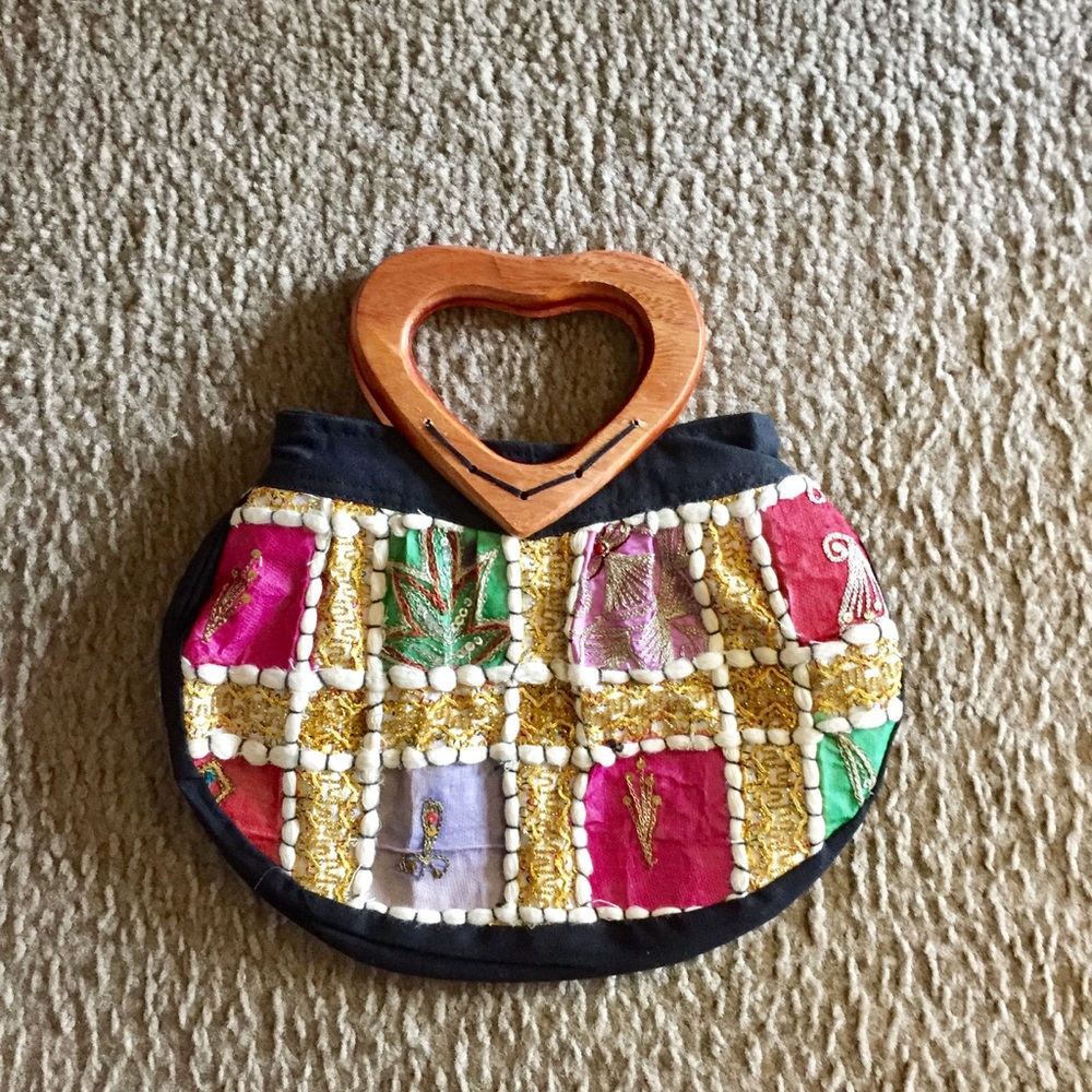 Colorful handmade purse